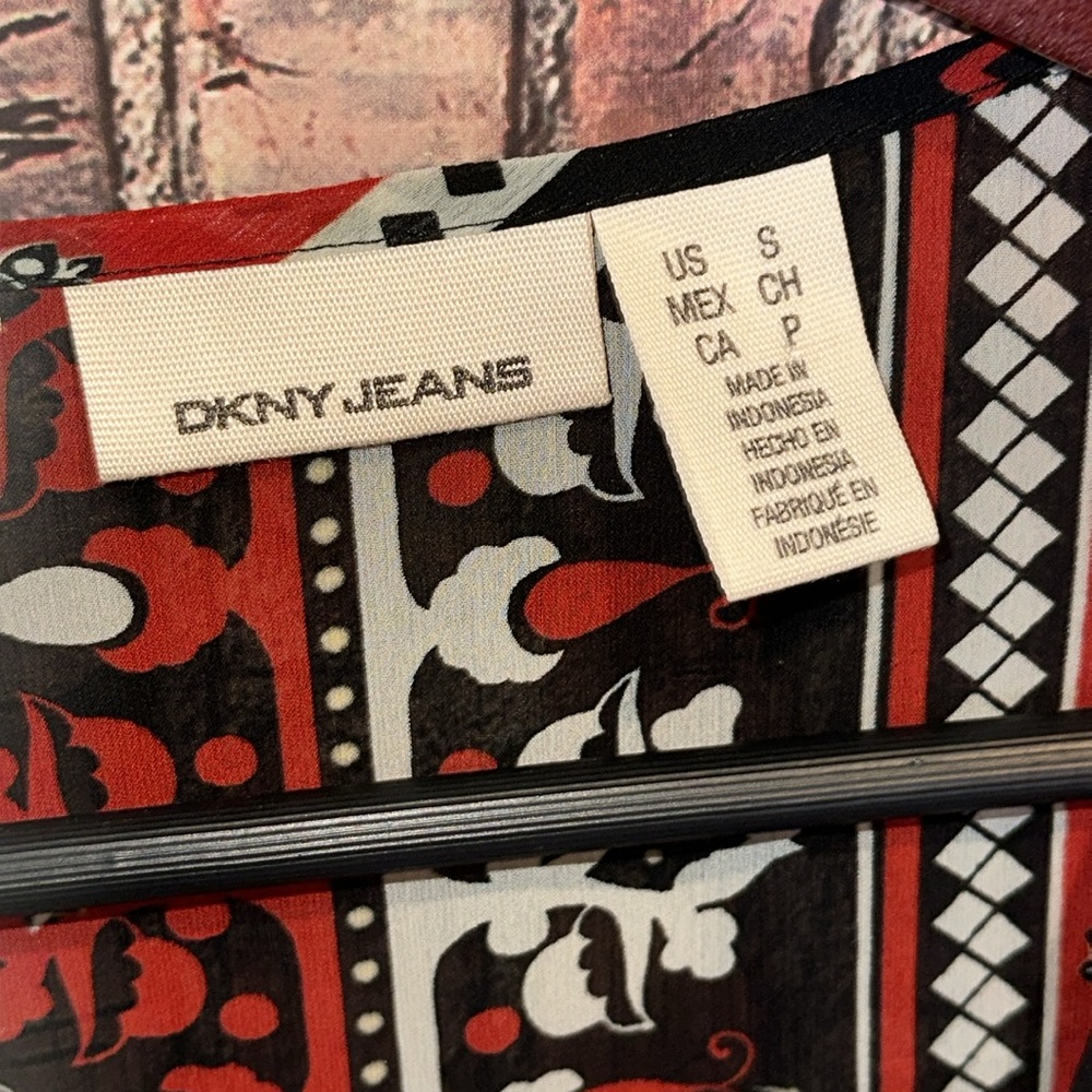Dkny Jeans Women's Multi-Patterned Button Lightwe… - image 4